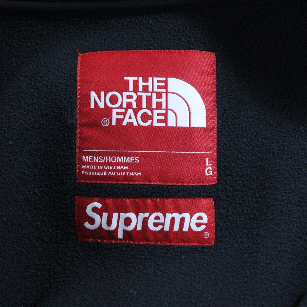 SUPREME(シュプリーム) 20AW×THE NORTH FACE Logo Hoodie Fleece Jacket ジップアップ パーカー ブラック NT62004I