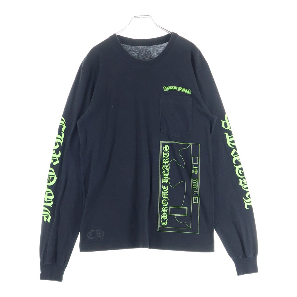 CHROME HEARTS(クロムハーツ) AOYAMA Limited Vending Machine L/S 青山限定 ベンディングマシーン 長袖Tシャツ ブラック/グリーン