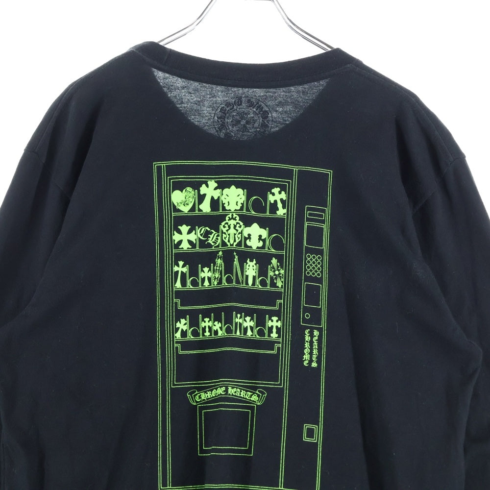 CHROME HEARTS(クロムハーツ) AOYAMA Limited Vending Machine L/S 青山限定 ベンディングマシーン 長袖Tシャツ ブラック/グリーン