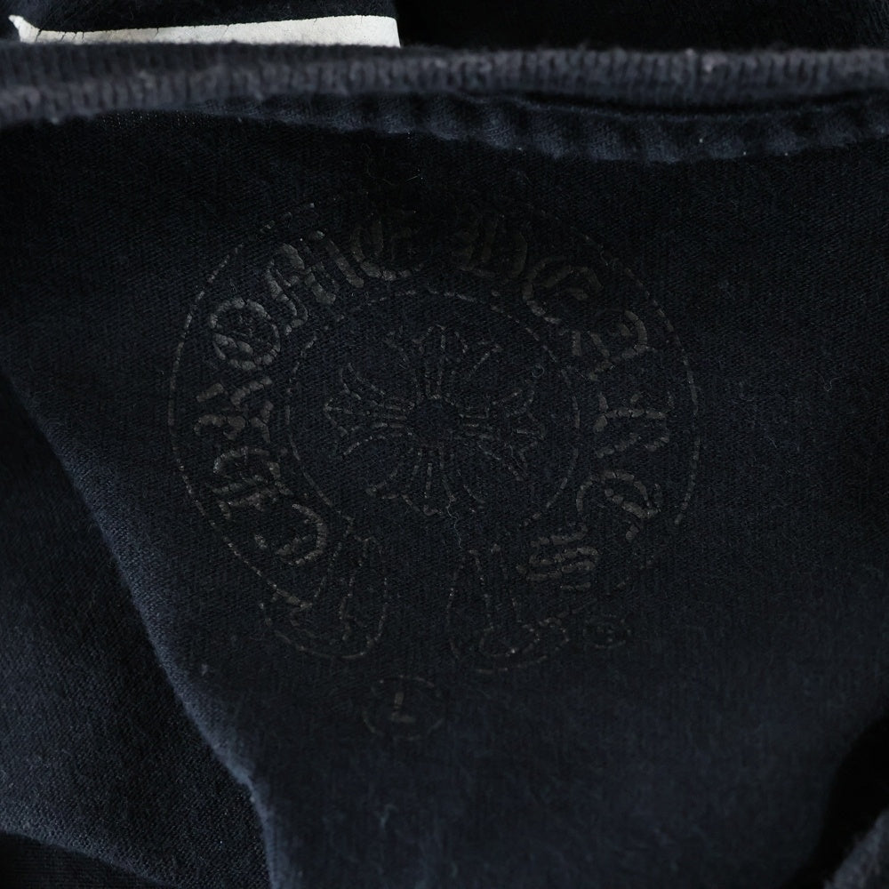 CHROME HEARTS(クロムハーツ) Star Print Long Sleeve Tee スタープリント ロングスリーブ 長袖Tシャツ ロンT ブラック/ホワイト