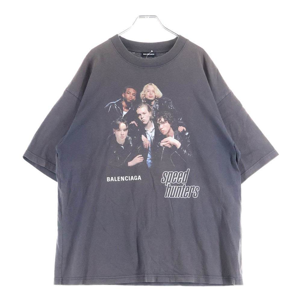 BALENCIAGA(バレンシアガ) 19AW SPEED HUNTERS スピードハンターズプリント クルーネック半袖Tシャツカットソー ブラック 541877