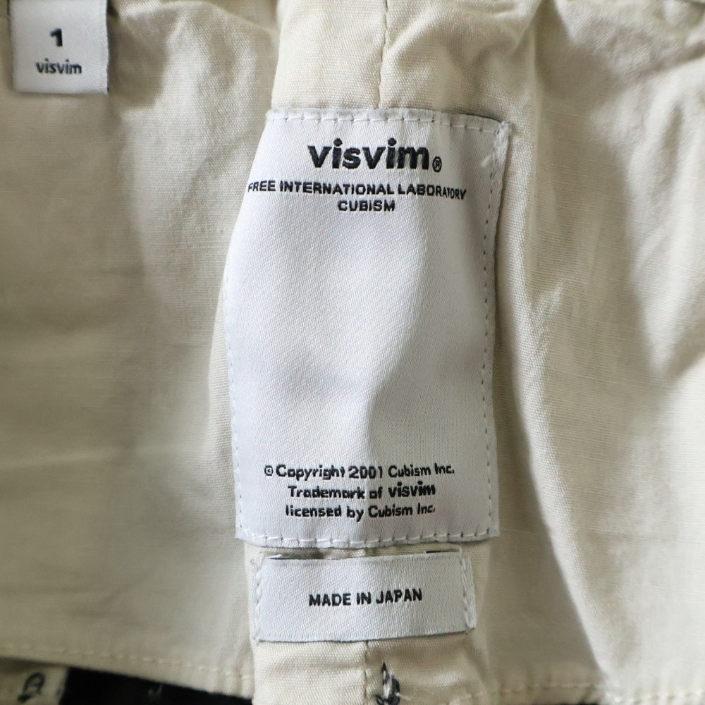 VISVIM(ヴィスヴィム) 12AW SLIM CHINO PANTS スリム チノ パンツ シンチバック フライボタン パンツ ネイビー 0112205008007