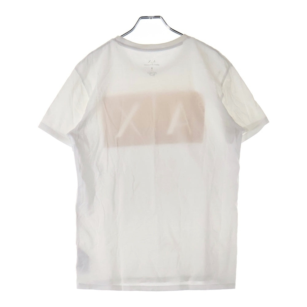 Armani Exchange(アルマーニ エクスチェンジ) ブランドロゴ プリント半袖Tシャツ カットソー ゴールド/ホワイト 3ZZTHC ZJV1Z