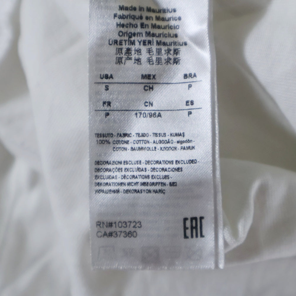 Armani Exchange(アルマーニ エクスチェンジ) ブランドロゴ プリント半袖Tシャツ カットソー ゴールド/ホワイト 3ZZTHC ZJV1Z