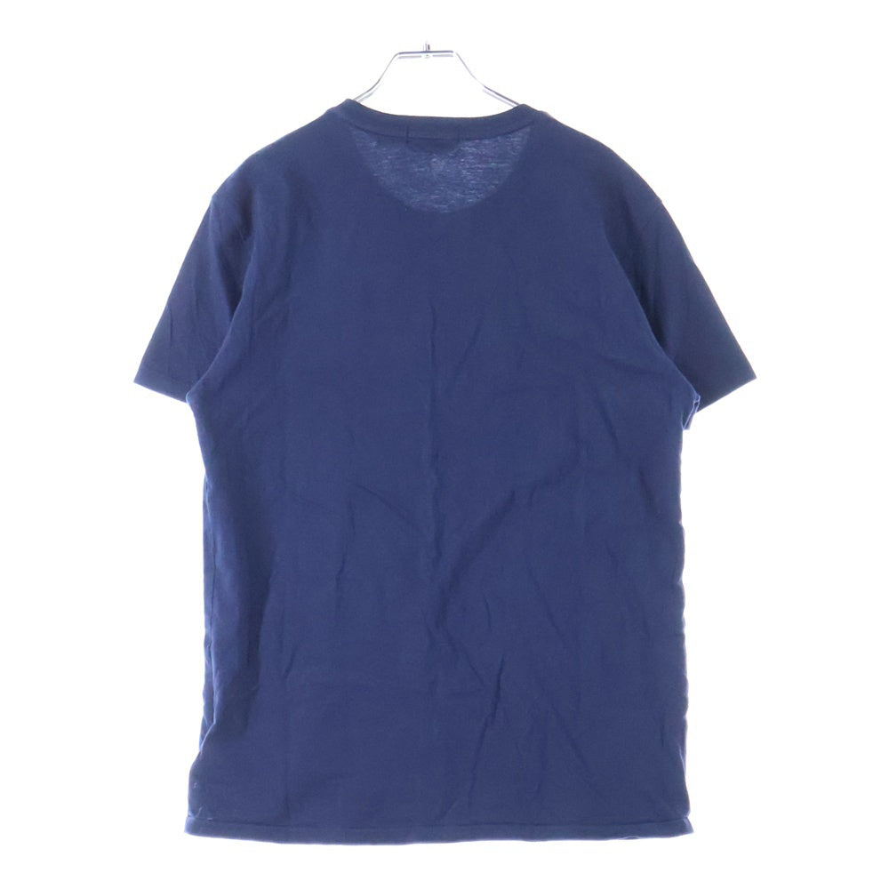 POLO RALPH LAUREN(ポロラルフローレン) SHORT SLEEVE T-SHIRT フロント刺繍ロゴ 半袖Tシャツ カットソー ネイビー SSCNCMSLM4