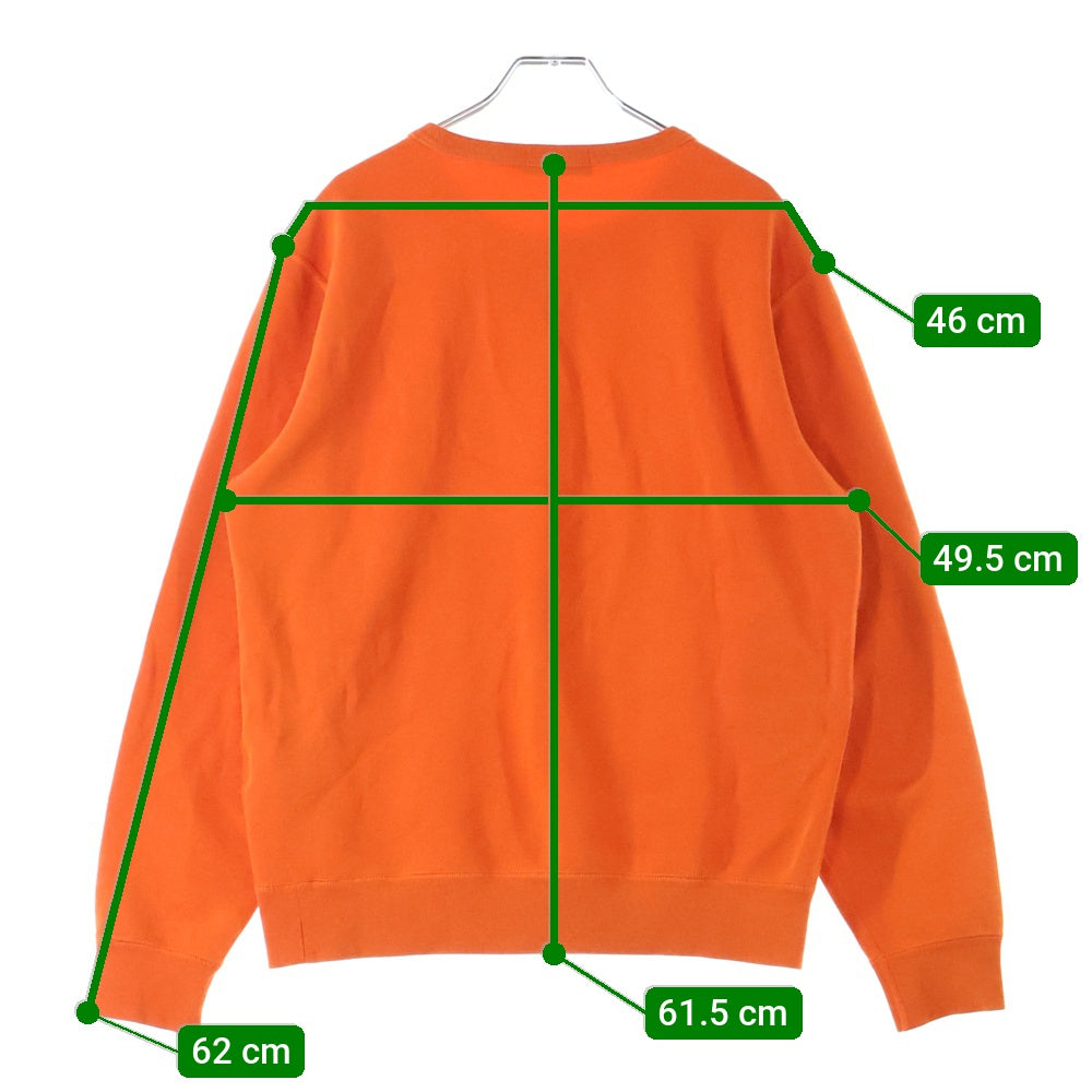 POLO RALPH LAUREN(ポロラルフローレン) LONG SLEEVE-SWEATSHIRT フロント刺繍ロゴ クルーネックスウェット トレーナー オレンジ LSCNM6
