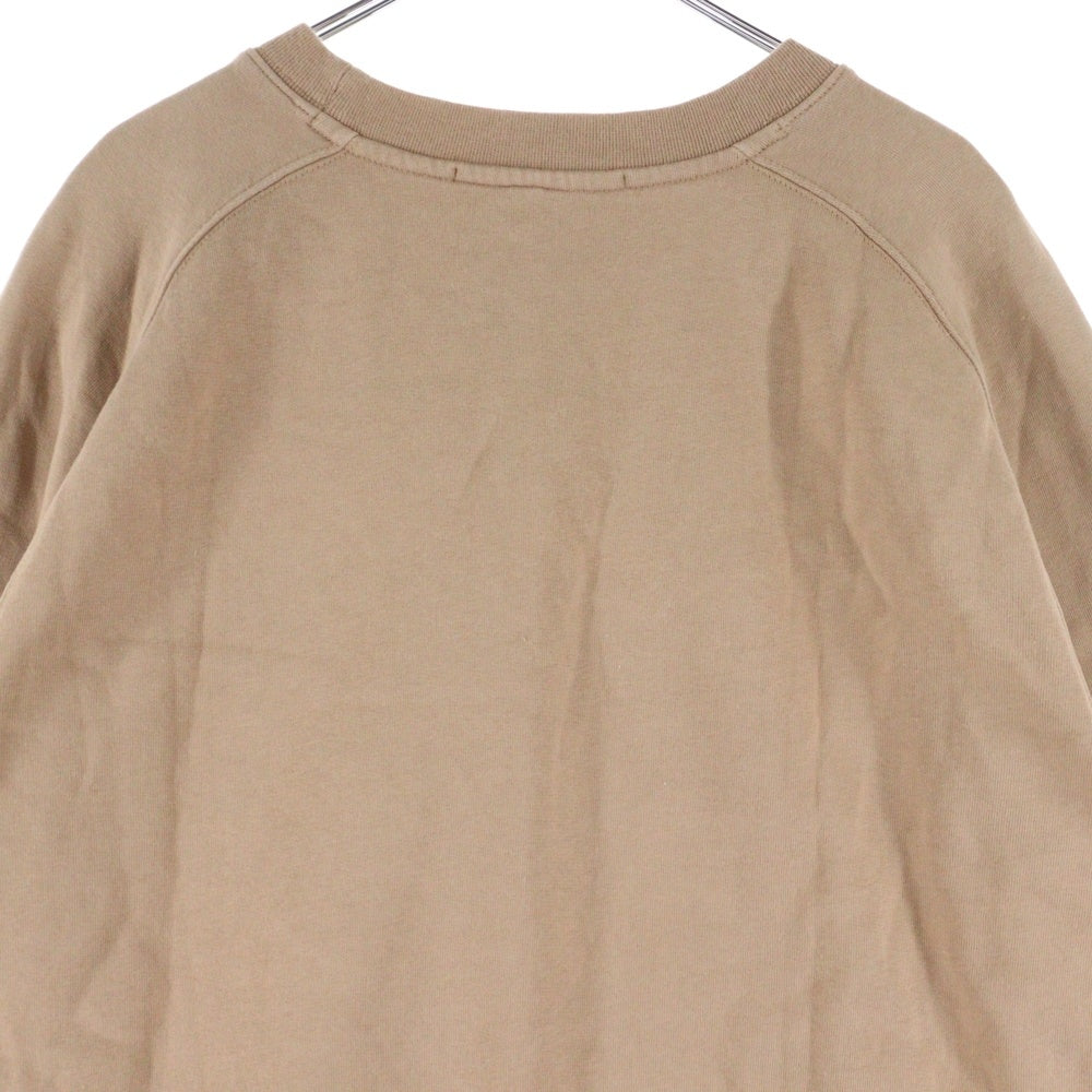 MSGM(エムエスジーエム) フロントロゴ プリントクルーネックスウェット トレーナー ベージュ 2740MM69