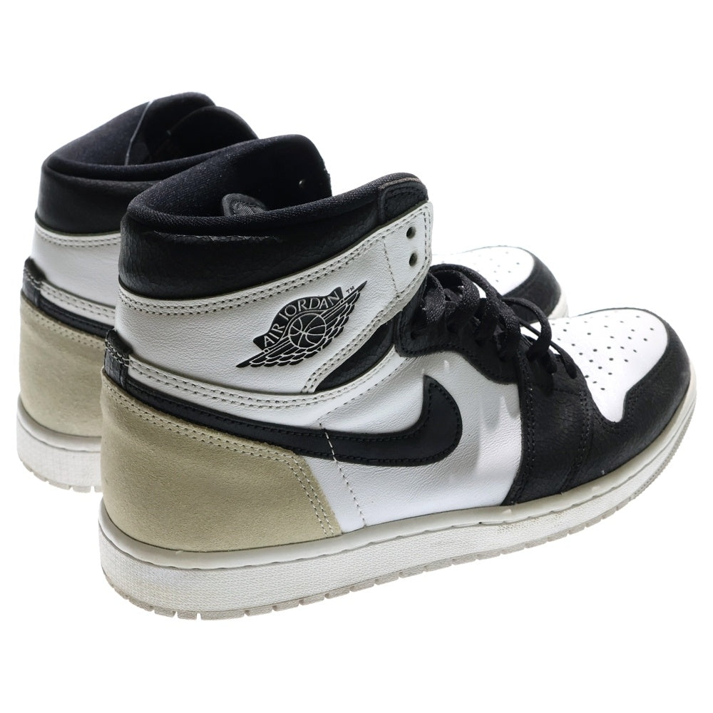 NIKE(ナイキ) AIR JORDAN 1 HIGH OG BLEACHED CORAL 555088-108 エアジョーダン1 ハイカットスニーカーブリーチド コーラル ホワイト/ブラック US8.5/26.5cm