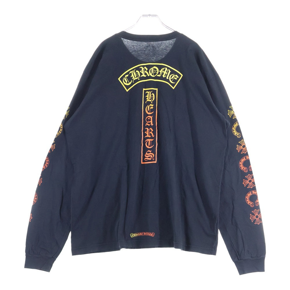 CHROME HEARTS(クロムハーツ) Gradient Logo Long Sleeve Tee グラデーションロゴ ロングスリーブTシャツ 長袖カットソー マルチカラー