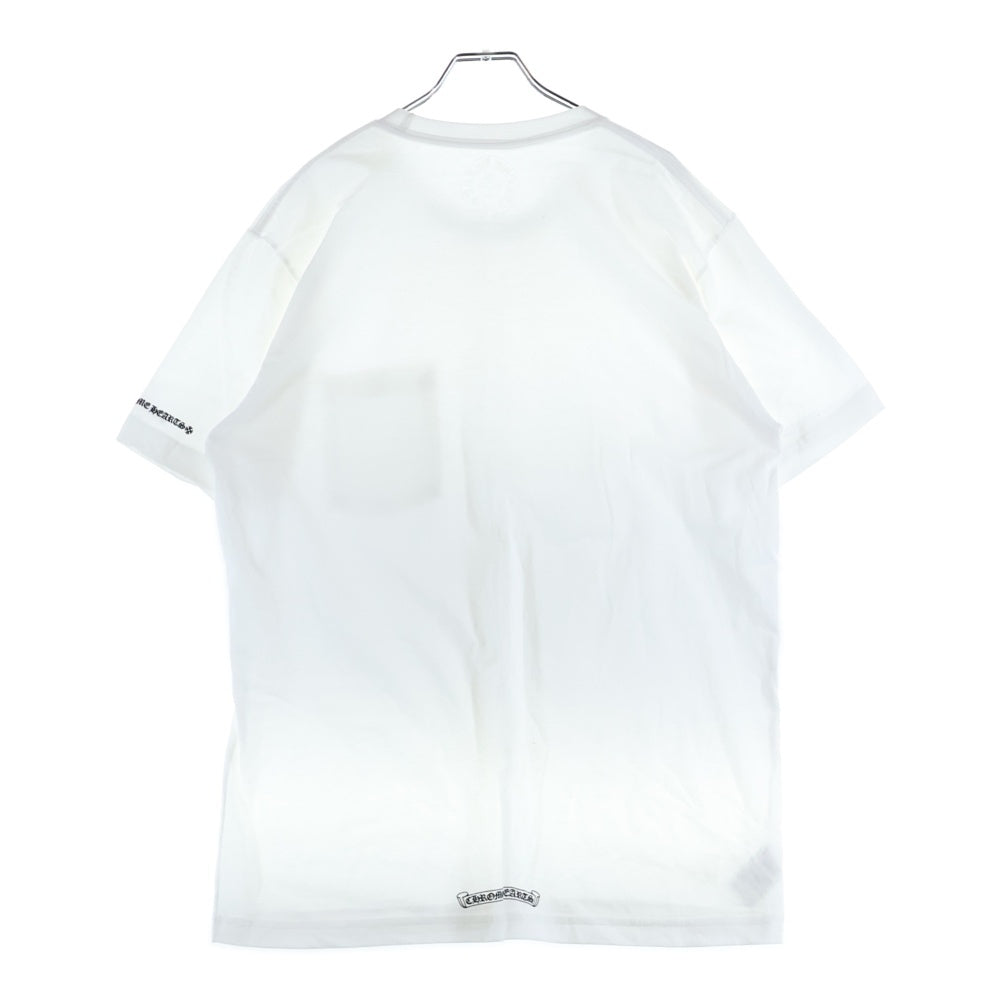 CHROME HEARTS(クロムハーツ) CH LOVE YOU NECK LOGO POCKET TEE ラブユー ネックロゴ 半袖Tシャツ ポケットT ホワイト