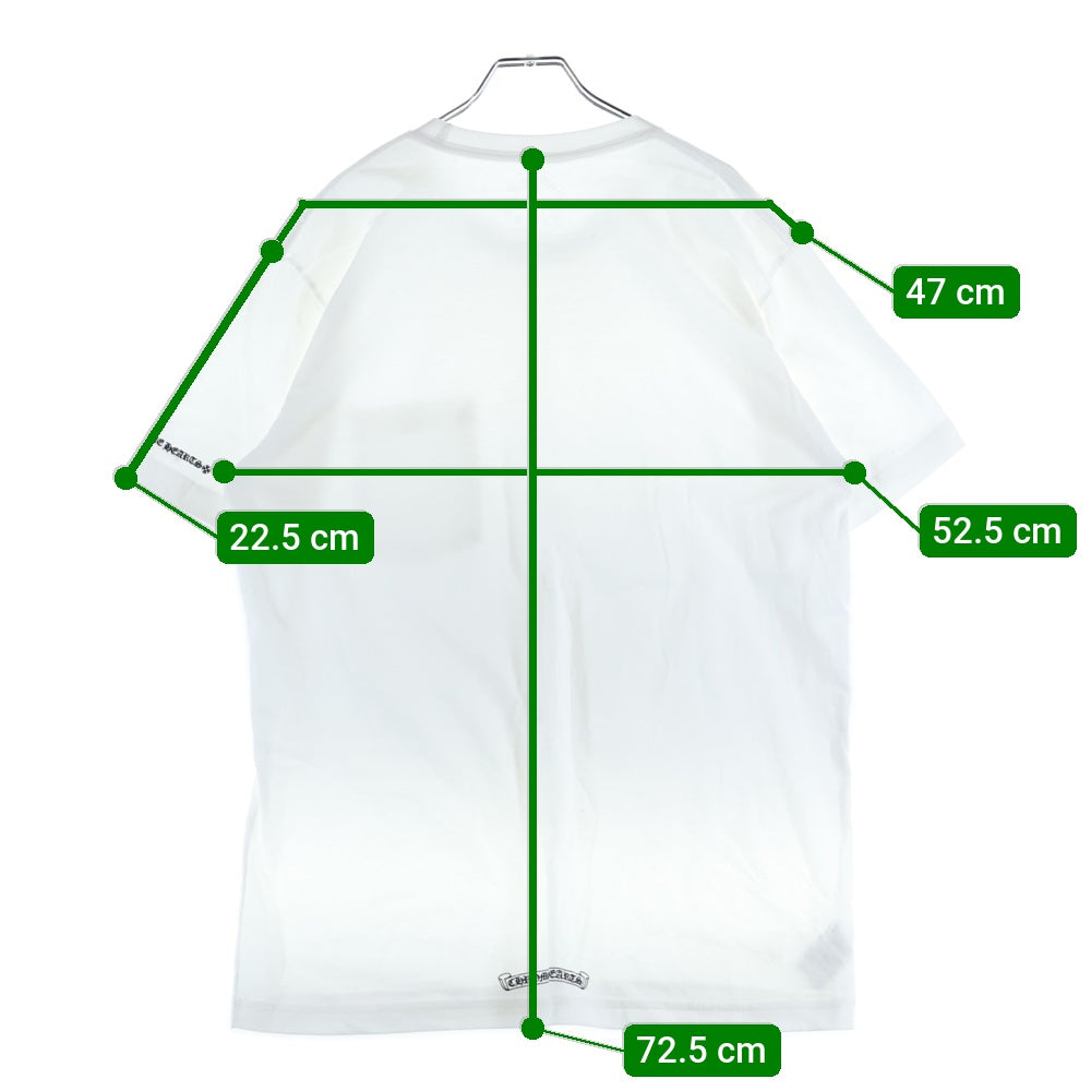 CHROME HEARTS(クロムハーツ) CH LOVE YOU NECK LOGO POCKET TEE ラブユー ネックロゴ 半袖Tシャツ ポケットT ホワイト