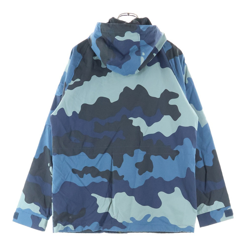A BATHING APE(アベイシングエイプ) CAMO マウンテンパーカー ジャケット 迷彩 カモ柄 ナイロン 001HJ9601034 ブルー