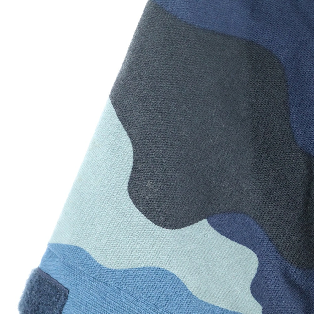 A BATHING APE(アベイシングエイプ) CAMO マウンテンパーカー ジャケット 迷彩 カモ柄 ナイロン 001HJ9601034 ブルー
