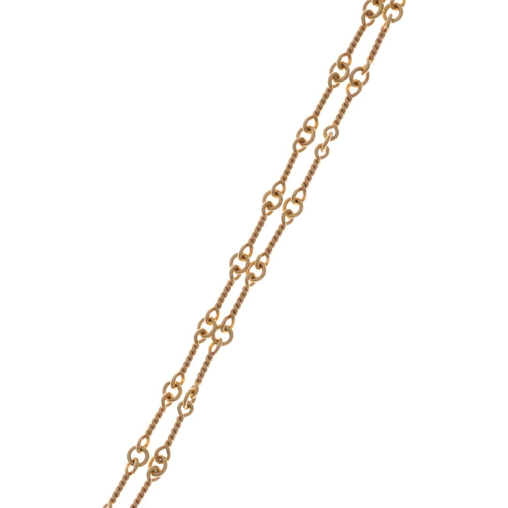 CHROME HEARTS(クロムハーツ) 22K NECKCHAIN T18 ツイストチェーンネックレス 18inch ゴールド BCA014