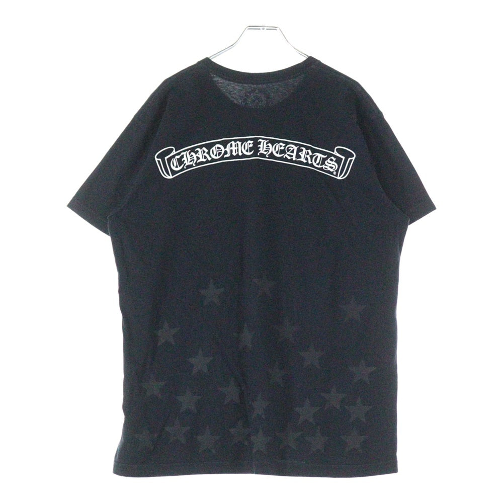 CHROME HEARTS(クロムハーツ) Horseshoe STAR Print TEE ホースシュー スター プリント 半袖Tシャツ カットソー ブラック