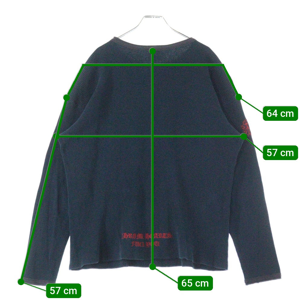 CHROME HEARTS(クロムハーツ) OLD Dagger Thermal L/S Tee ダガーサーマル長袖Tシャツ ブラック