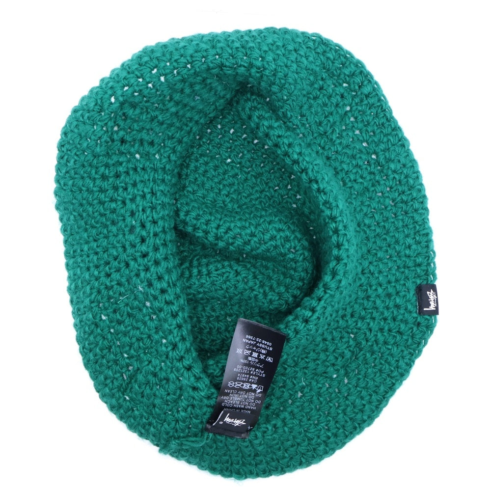 STUSSY(ステューシー) Dice Knit Bucket Hat 1321209 ダイス刺繍 ニットバケットハット 帽子 グリーン