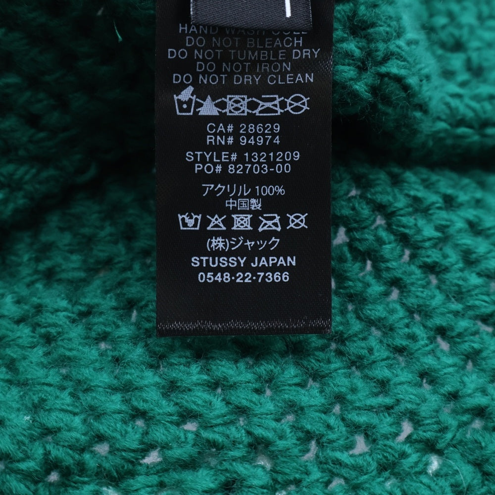 STUSSY(ステューシー) Dice Knit Bucket Hat 1321209 ダイス刺繍 ニットバケットハット 帽子 グリーン