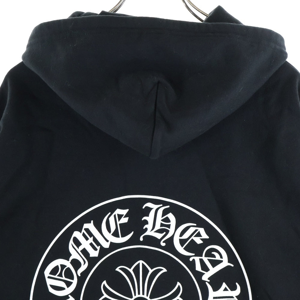 CHROME HEARTS(クロムハーツ) SWTSHRT HD ZIP 東京限定バックホースシュープリントダガージップパーカー ブラック