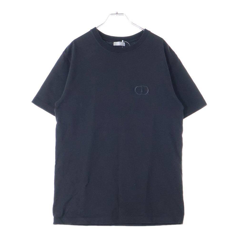 DIOR(ディオール) CD ICON 刺繍ロゴ 半袖Tシャツ カットソー ブラック 943J605A0554