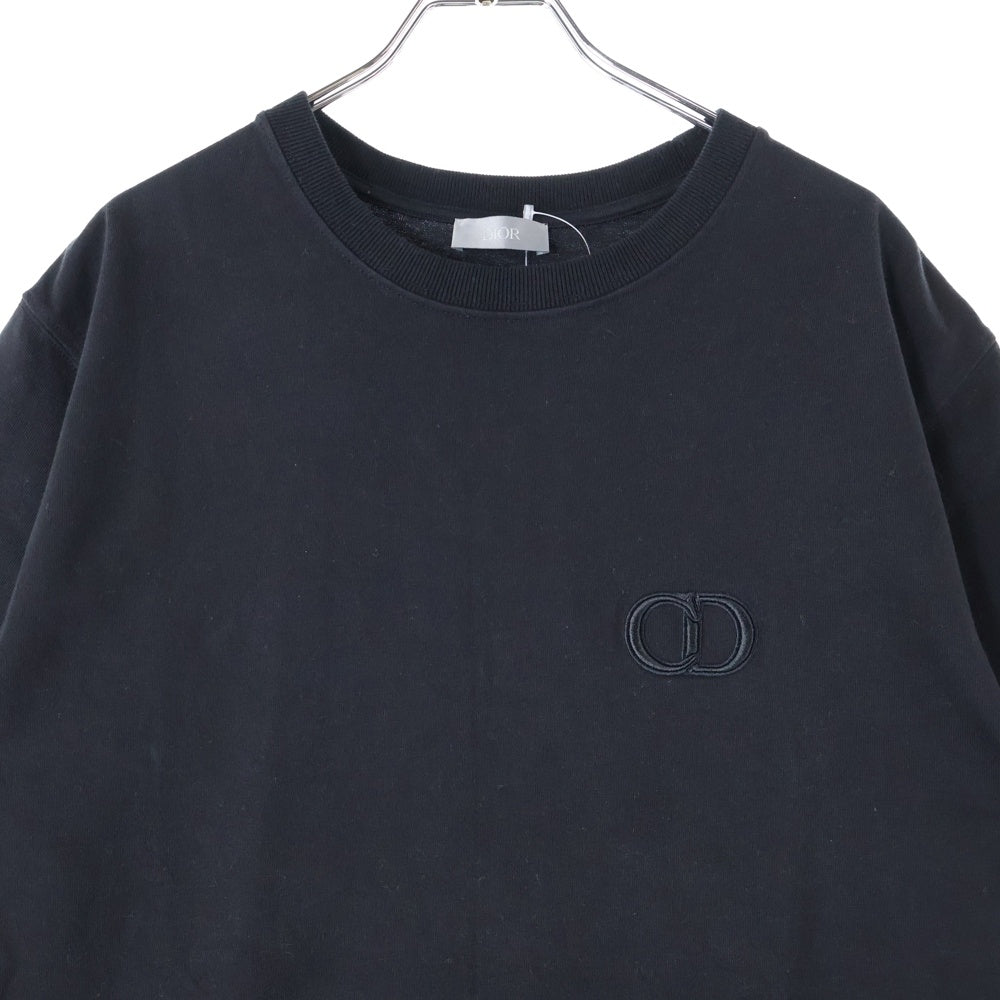 DIOR(ディオール) CD ICON 刺繍ロゴ 半袖Tシャツ カットソー ブラック 943J605A0554