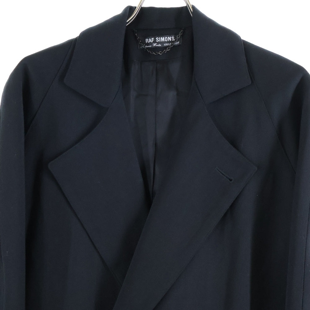 RAF SIMONS(ラフシモンズ) 1998-1999AW Archive radioactivity期 ウール ロングコート ブラック