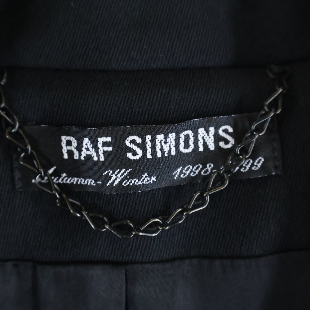 RAF SIMONS(ラフシモンズ) 1998-1999AW Archive radioactivity期 ウール ロングコート ブラック