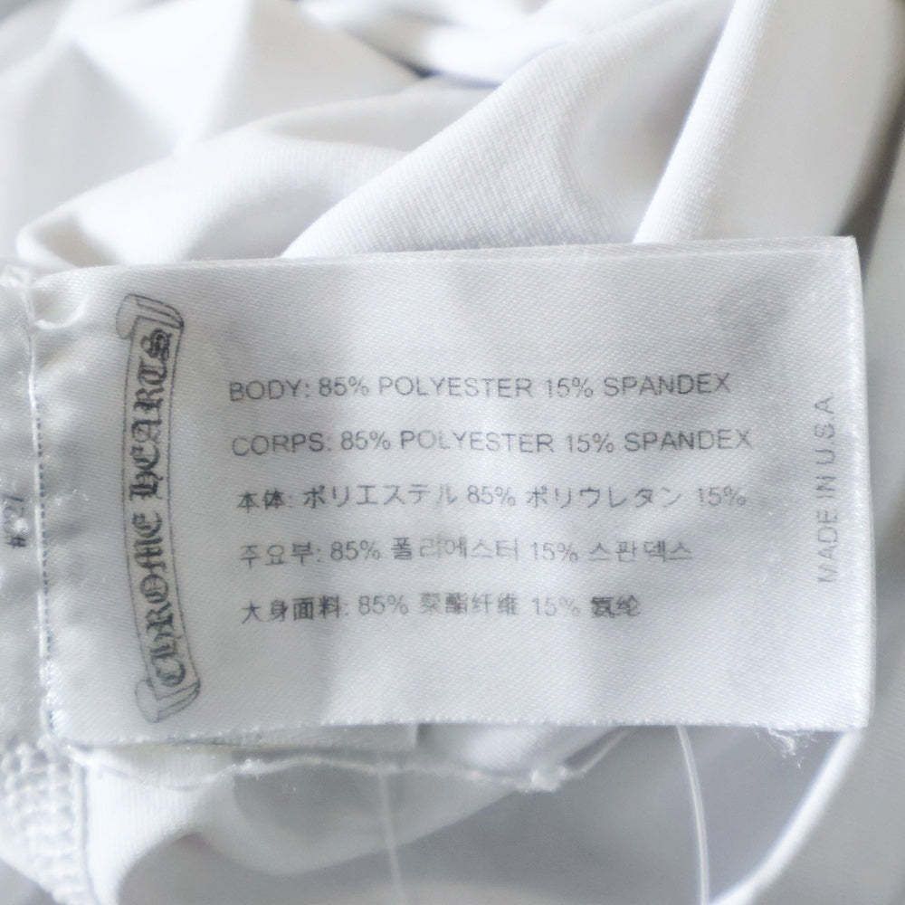 CHROME HEARTS(クロムハーツ) LS Rash Guard 袖ロゴプリント 長袖ラッシュガード カットソー ホワイト