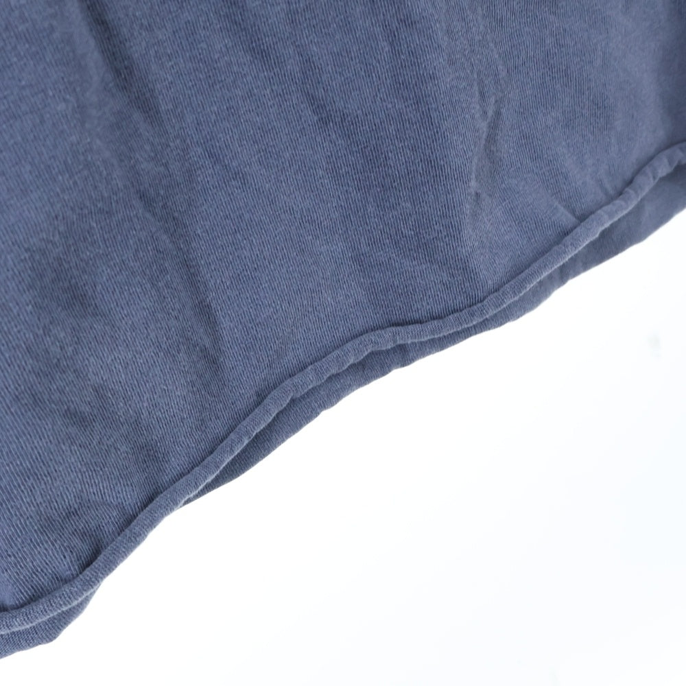 KITH(キス) ×Russell フロントロゴ刺繍 クルーネック 長袖カットソー コットン ブルー 21-070-060-0014-3-0