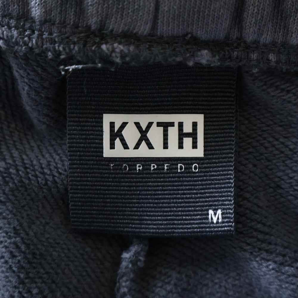 KITH(キス) × Russell フロントロゴ刺繍 スウェットパンツ コットン ネイビー 21-030-060-0002-3-0