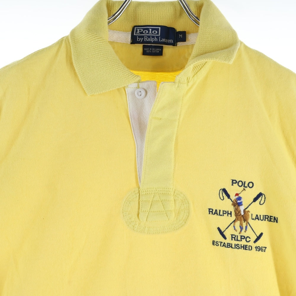 POLO RALPH LAUREN(ポロラルフローレン) 刺繍ロゴ コットン ポロシャツ 半袖シャツ イエロー KK-RL-HM-0605