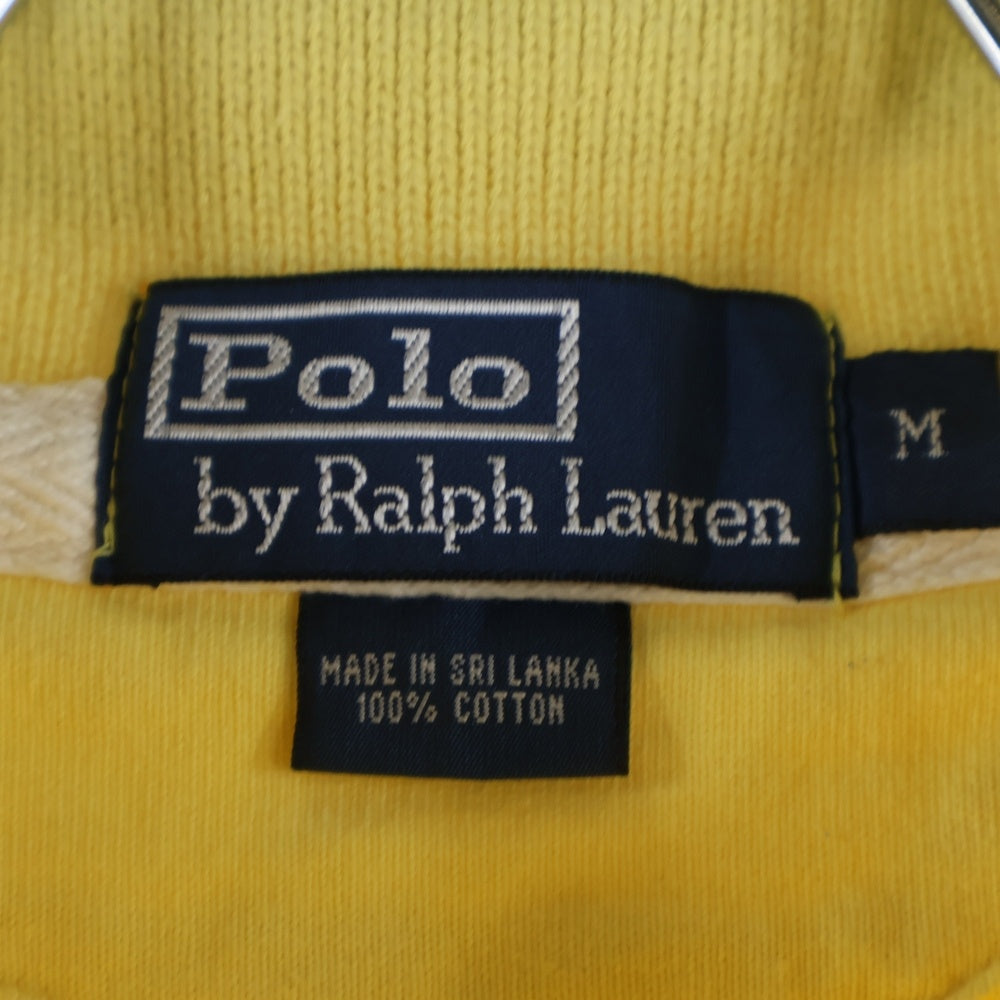 POLO RALPH LAUREN(ポロラルフローレン) 刺繍ロゴ コットン ポロシャツ 半袖シャツ イエロー KK-RL-HM-0605