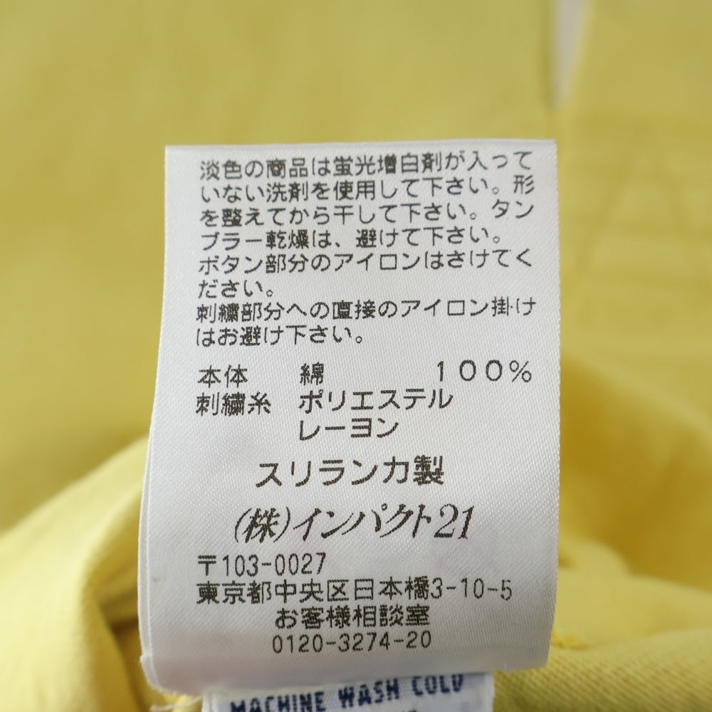 POLO RALPH LAUREN(ポロラルフローレン) 刺繍ロゴ コットン ポロシャツ 半袖シャツ イエロー KK-RL-HM-0605