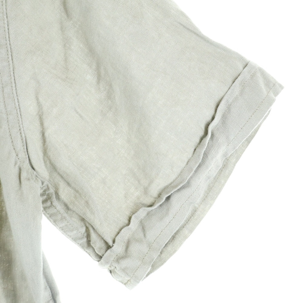 Timberland(ティンバーランド) 刺繍ロゴ コットン ポケット半袖シャツ カーキ