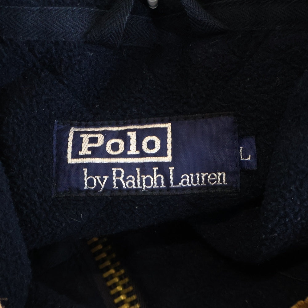 POLO RALPH LAUREN(ポロラルフローレン) キルティング フルジップ ナイロンジャケット ネイビー JR-RL-HW-0600