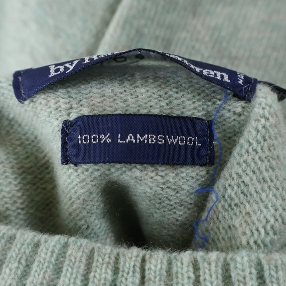 POLO RALPH LAUREN(ポロラルフローレン) 刺繍ロゴ コットン タートルネック ニット セーター グリーン