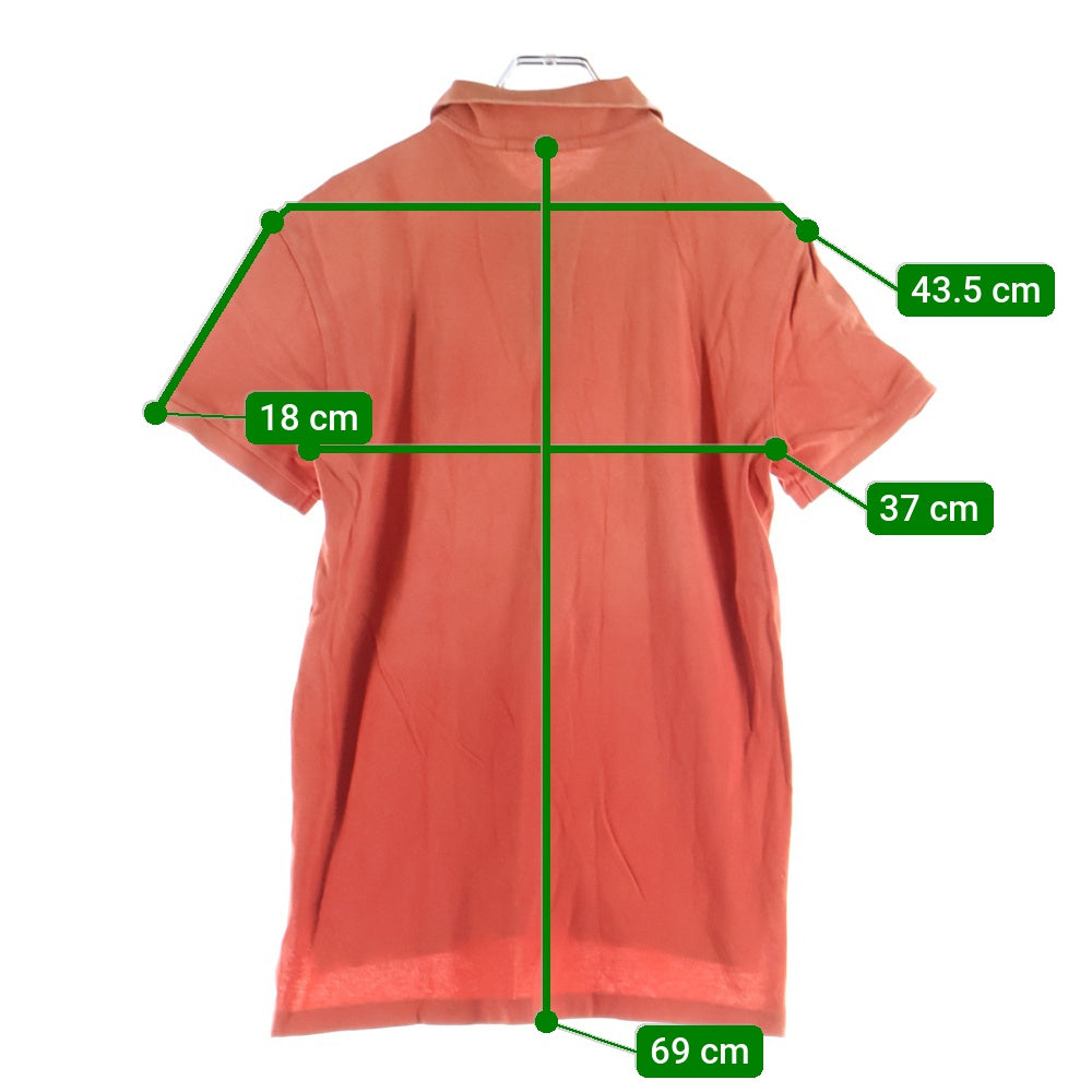 POLO RALPH LAUREN(ポロラルフローレン) ビッグ刺繍ロゴ コットン ポロシャツ ポケット半袖シャツ レッド