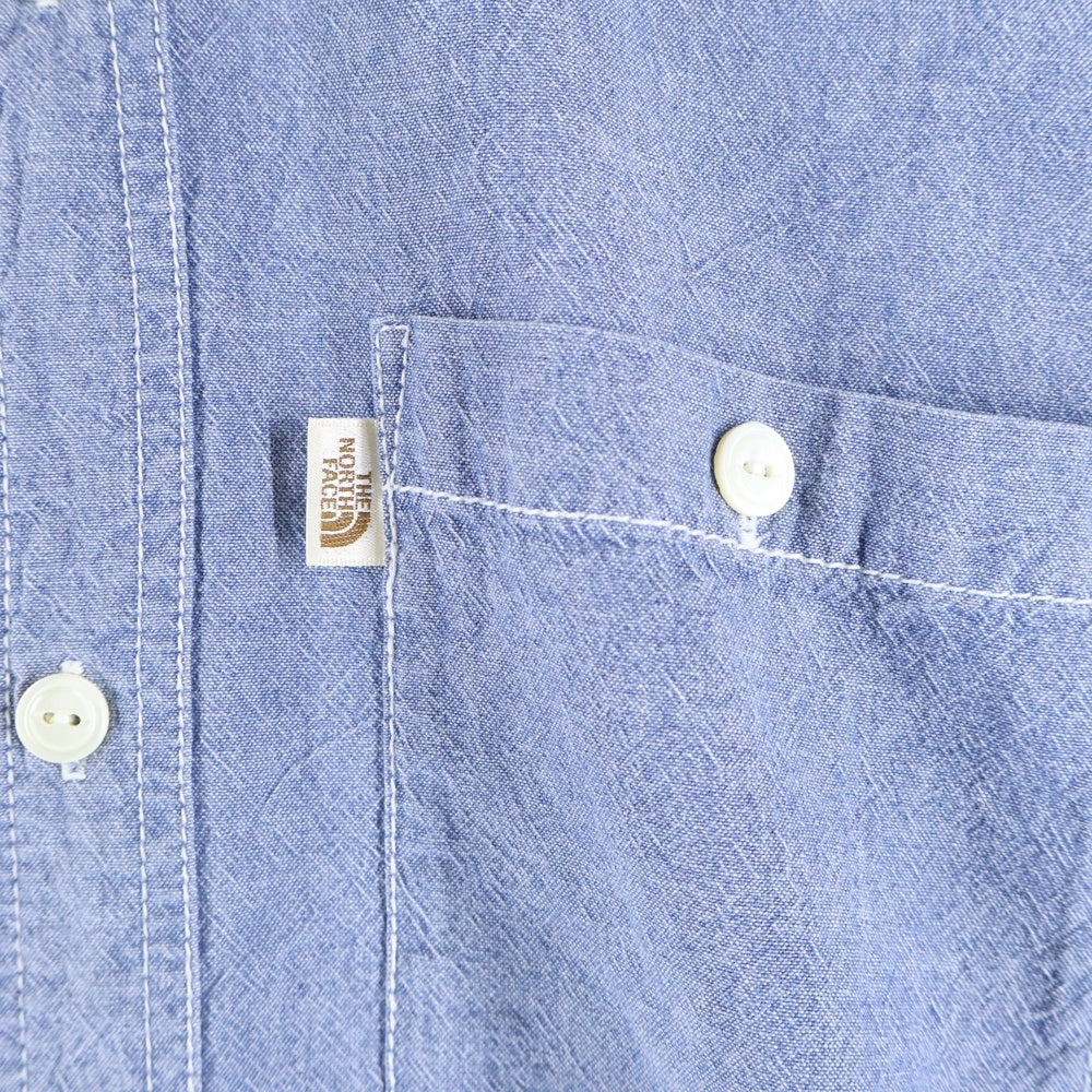 THE NORTH FACE(ザノースフェイス) 茶タグ ポケット半袖シャツ インディゴ AT30700