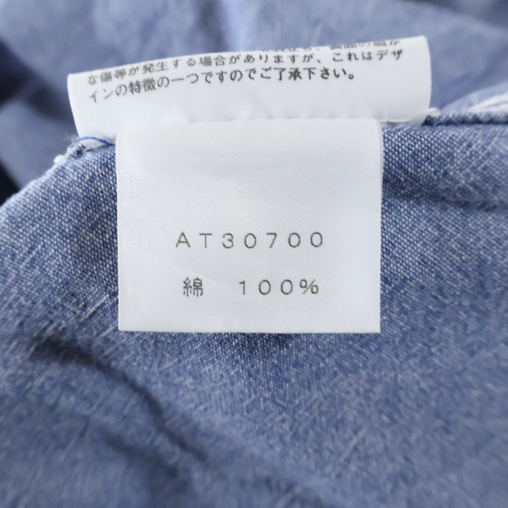THE NORTH FACE(ザノースフェイス) 茶タグ ポケット半袖シャツ インディゴ AT30700