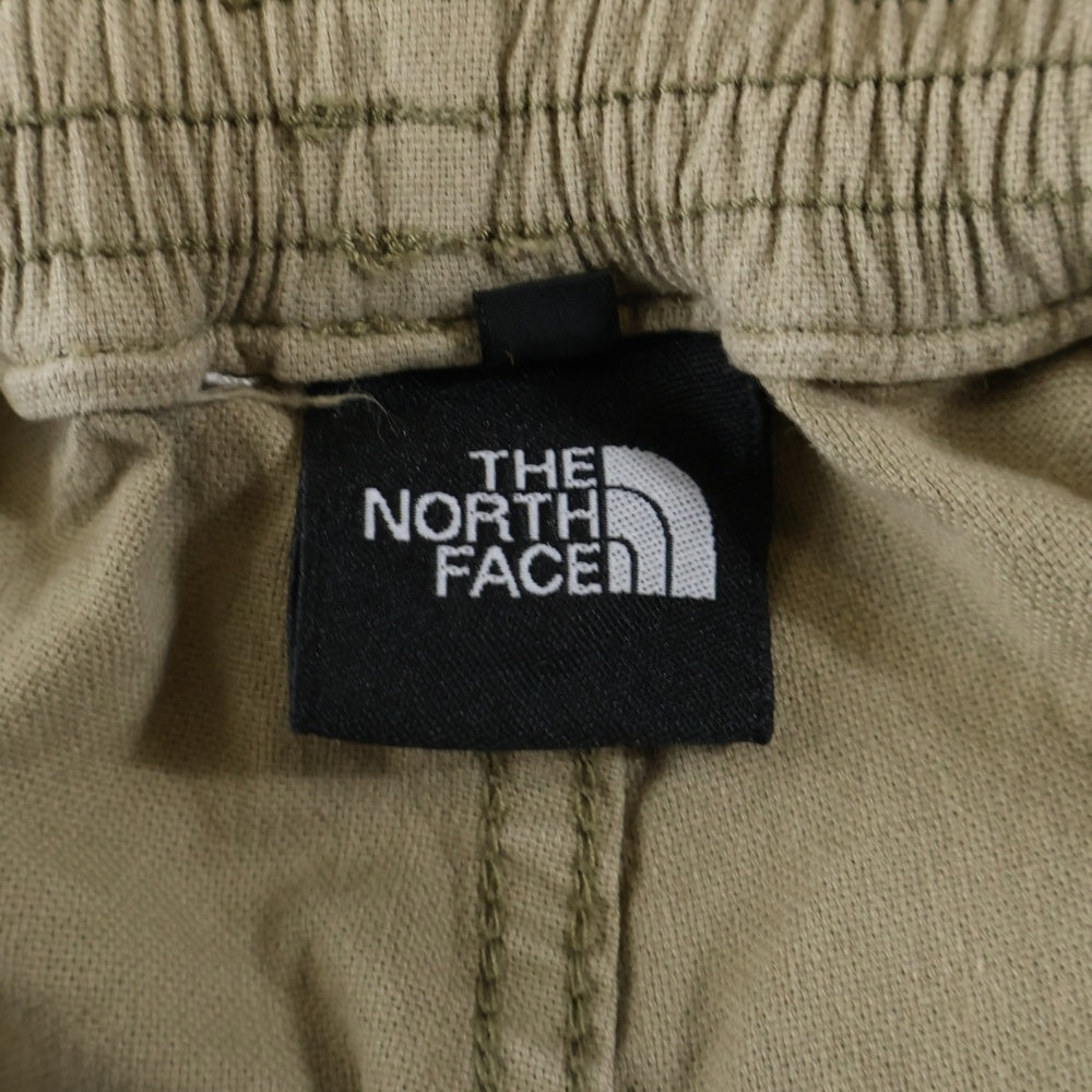 THE NORTH FACE(ザノースフェイス) フロント 刺繍ロゴ コットンパンツ ベージュ NT52973