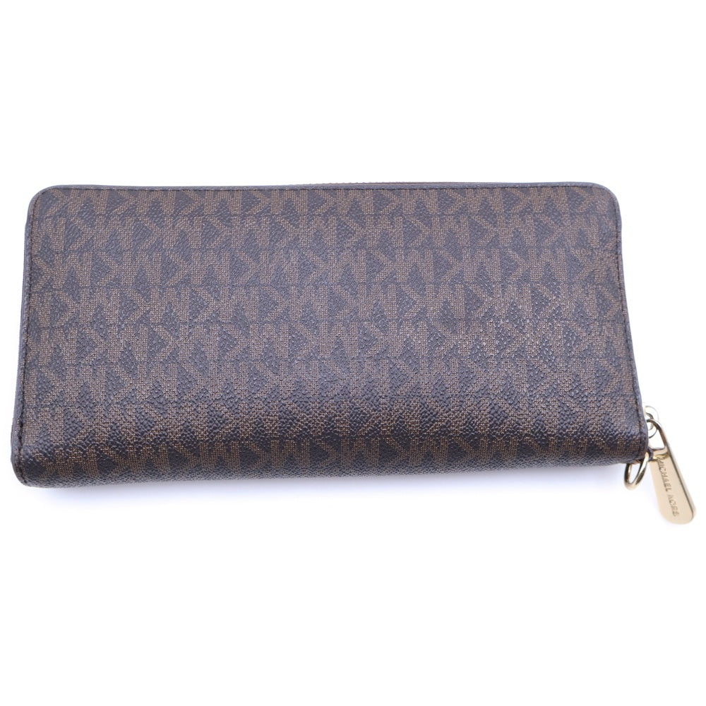 MICHAEL KORS(マイケルコース) ラウンドジップ ロングウォレット 長財布 ブラウン