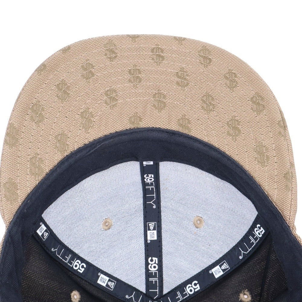 SUPREME(シュプリーム) × NEW ERA 59FIFTY キャップ ドルマーク 総柄 ブラウン G28 10262017