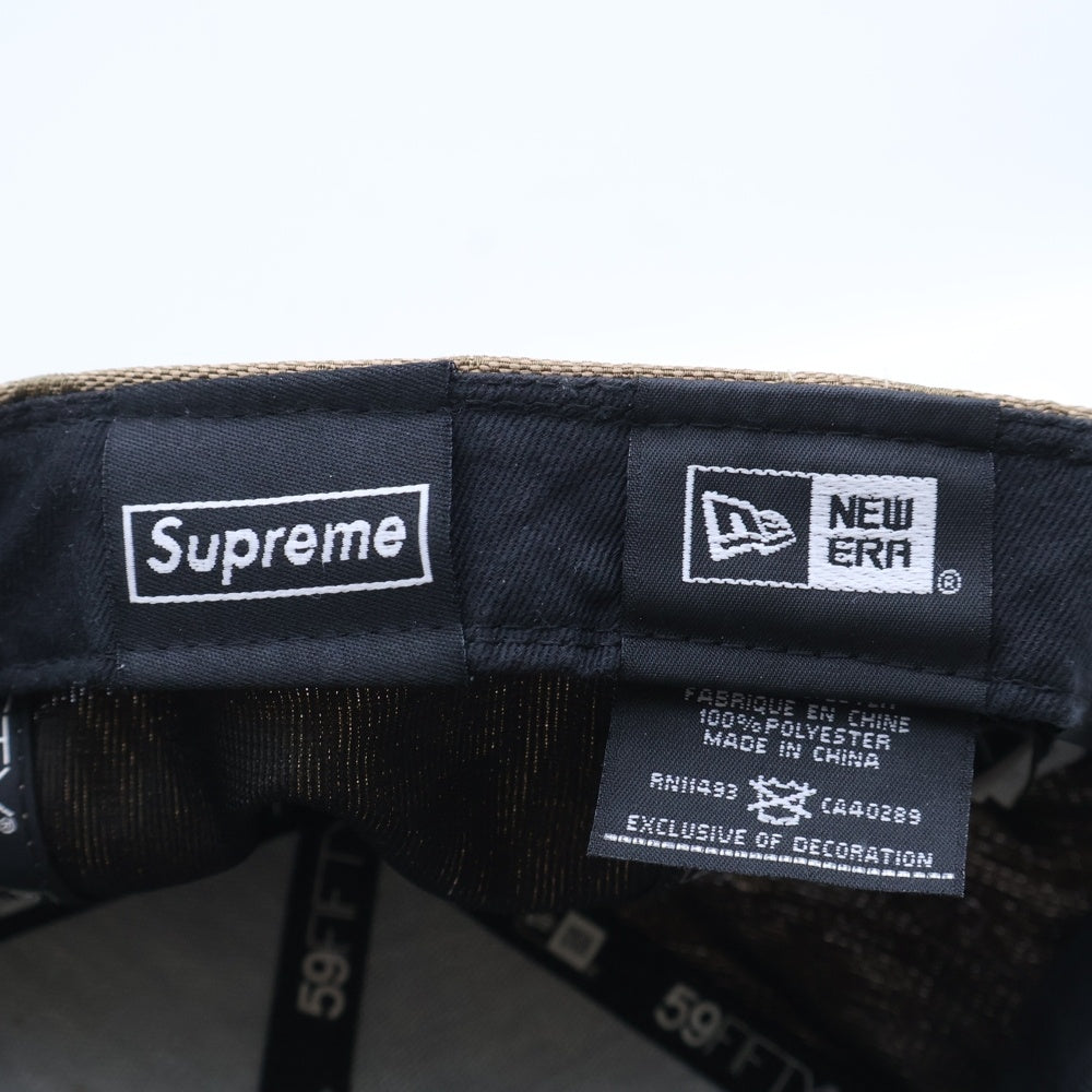 SUPREME(シュプリーム) × NEW ERA 59FIFTY キャップ ドルマーク 総柄 ブラウン G28 10262017