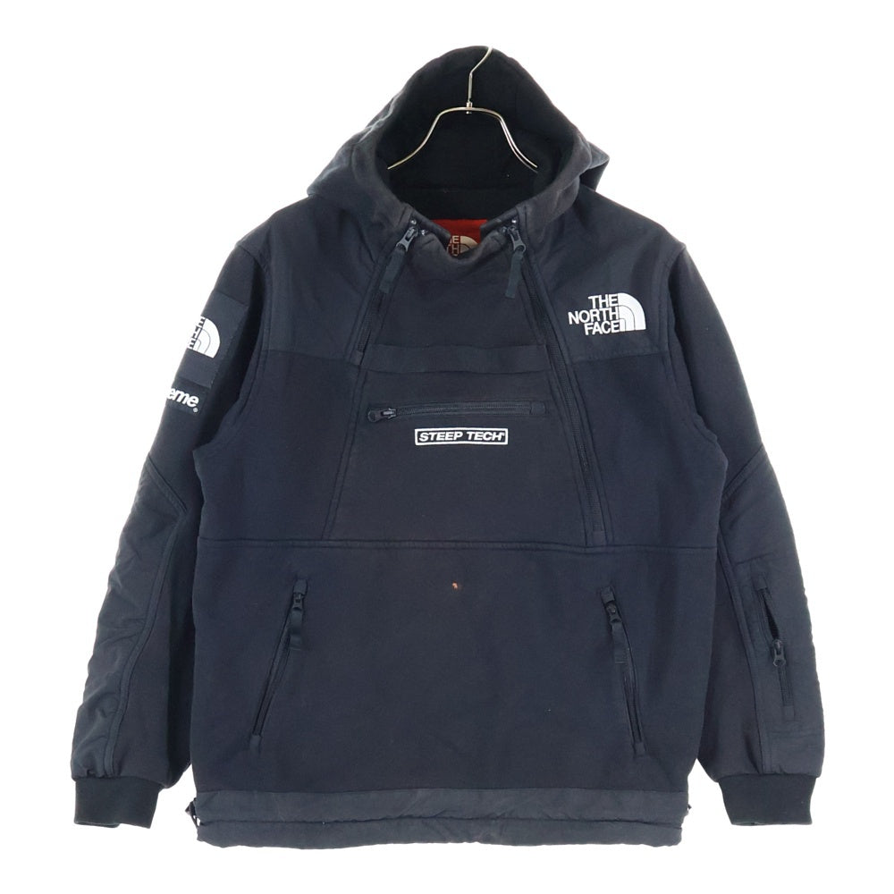 SUPREME(シュプリーム) 16SS ×THE NORTH FACE Steep Tech Hooded Sweatshirt スティープテック フーデット スウェットシャツジャケット ブラック NTO16021
