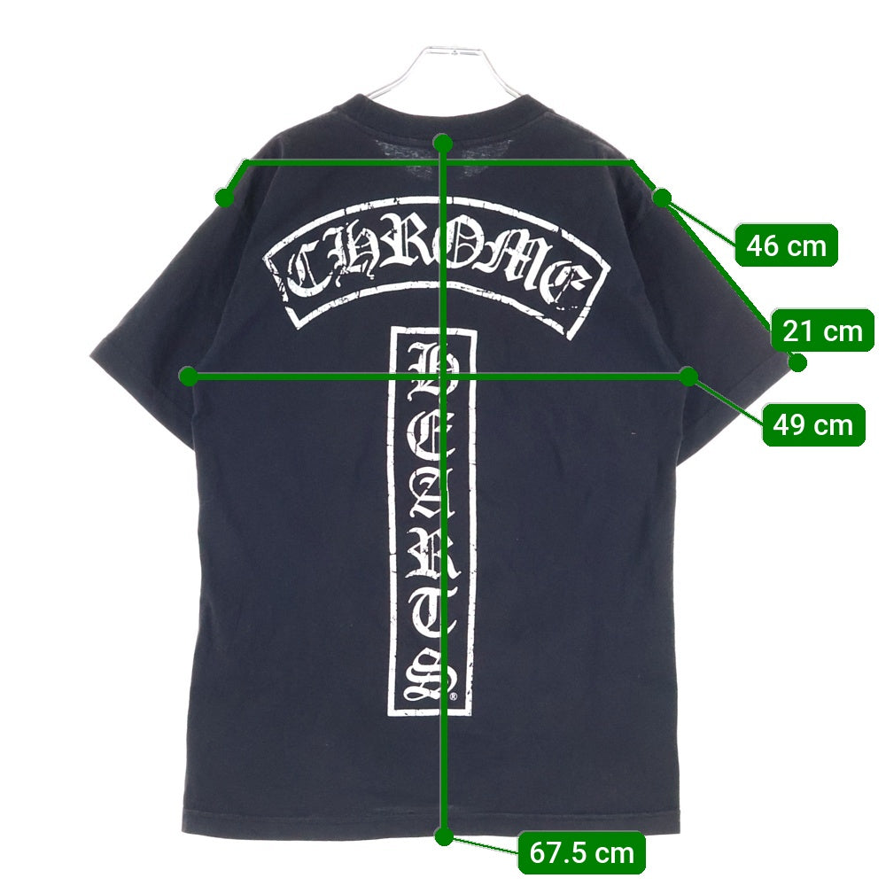 CHROME HEARTS(クロムハーツ) OLD T BAR オールド Tバープリント スター 半袖Tシャツ カットソー ブラック