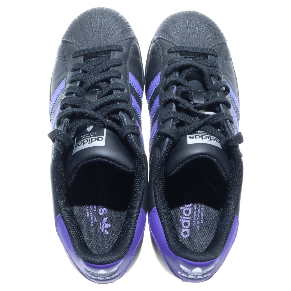 adidas Originals(アディダスオリジナルス) Superstar W 133027309 スーパースター ローカットスニーカー ブラック/パープル