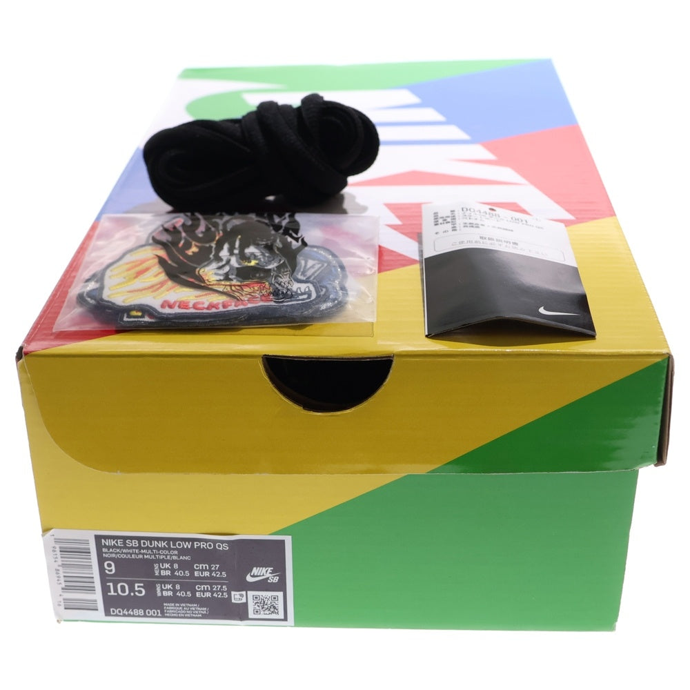 NIKE SB(ナイキエスビー) Dunk Low Pro QS Neck Face ダンク プロ ネックフェイス ローカット スニーカー ブラック US9/27cm DQ4488-001