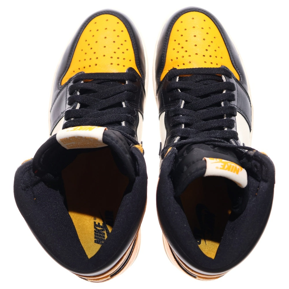 NIKE(ナイキ) Air Jordan 1 Retro High OG Taxi 555088-711 エアジョーダン 1 レトロ タクシー ハイカットスニーカー シューズ イエロー/ブラック US9.5/27.5cm