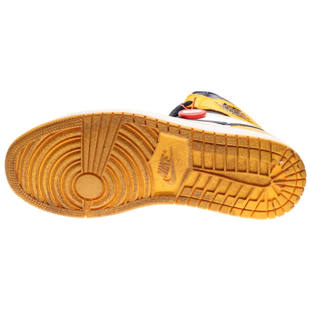 NIKE(ナイキ) Air Jordan 1 Retro High OG Taxi 555088-711 エアジョーダン 1 レトロ タクシー ハイカットスニーカー シューズ イエロー/ブラック US9.5/27.5cm