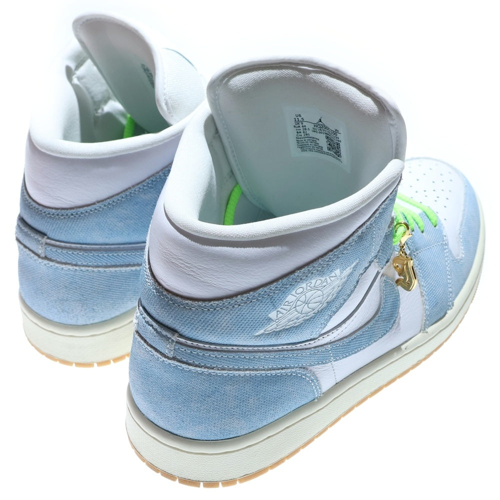 NIKE(ナイキ) Air Jordan 1Mid Denim&Gray エアジョーダンワン ミッド HQ2005-100 インディゴ/ホワイト